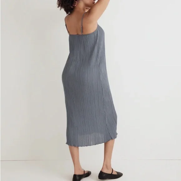 Madewell The Goldie Dress in Plissé - Picture 7 of 14